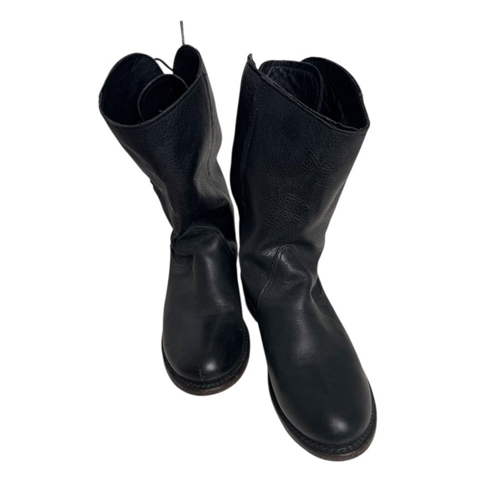 Vintage Boot Company "Erin" Black Boots Size 6.5 Lace Up Made in USA - Picture 3 of 8